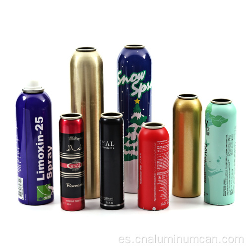 Latas de contenedor de aluminio en aerosol monobloque de aerosol puede